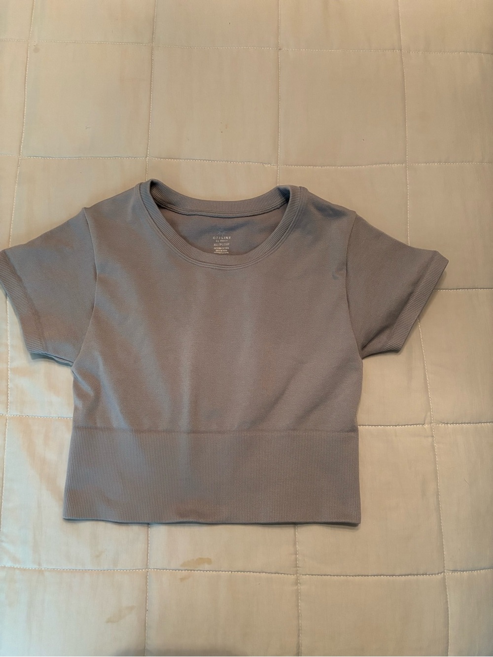 Off-line by Aerie sidewalk, seamless cropped T-shirt